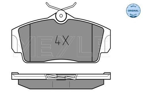 New brake pad set - pad, disc