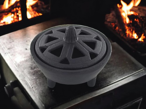 Large cast iron wax melt - large,