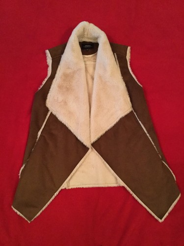 Imitation sheepskin gilet with - imitation,
