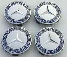 4x Blue Mercedes Benz Alloy