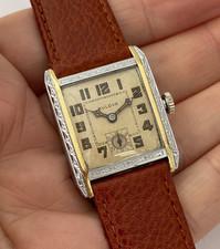 1929 Vintage BULOVA ‘BERNARD’ Gents Watch Art Deco Just Serviced 96 years old