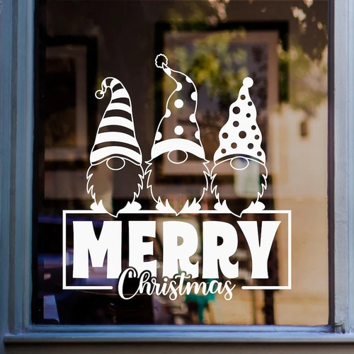 Three gnomes merry christmas - three,