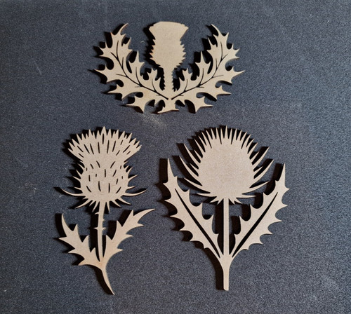 Scottish thistle lasercut - thistle.,