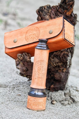 Brass telescope spyglass - brass,