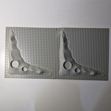 2 x LEGO Lunar Baseplate 25x25cm,with Moon Crater - Vintage 1980's Classic Space