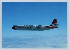 AIR BRIDGE VICKERS VANGUARD MERCHANTMAN VINTAGE AIRLINE ISSUE POSTCARD AIRCRAFT
