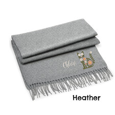 personalised autumn cat scarf