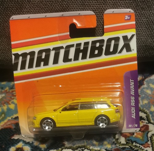 Matchbox audi rs6 avant - matchbox, yellow