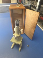 Vintage Microscope In Case SKYBOLT 40x