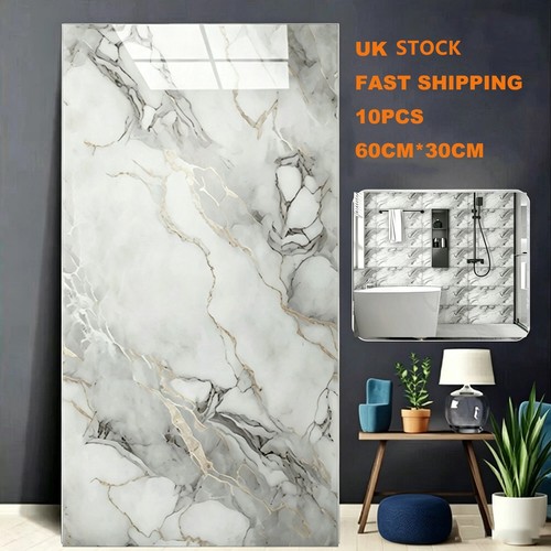 10x pvc marble tiles wall - pvc,