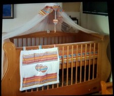 £2000 RARE Tutti Bambini Louis COTBED + WARDROBE + CHANGE STATION +TOYBOX+SHELF 