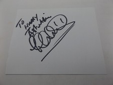 HAND SIGNED 6" x 5" AUTOGRAPH