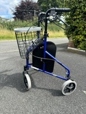 Ableworld 3 Wheeled Folding Mobility Walker/ Rollator