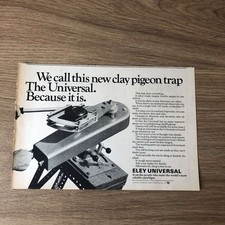 GUNS153 MAGAZINE ADVERT 6X9 ELEY UNIVERSAL CLAY PIGEON TRAP