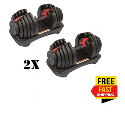 Adjustable dumbbells set - dumbbells,