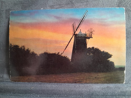 Norfolk windmill sunset - norfolk, at