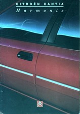 Citroen Xantia Harmony and Xantia Breaking Harmony Brochure Brochure 03/1996