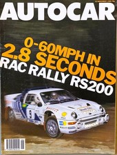 AUTOCAR MAGAZINE 12-NOV-86 - Ford RS200, Suzuki Swift GTi, Ford Orion 1.4GL