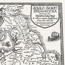 Map of Anglo-Saxon Britain -