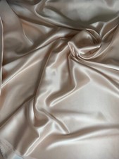 Pure silk satin, 19 momme, 140 cm, vintage pink, sold by half a metre