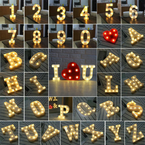 Led light alphabet - light,