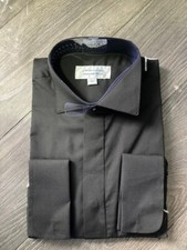 Gents black victorian collar