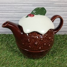 WHITTARD OF CHELSEA Magic of Christmas Pudding Teapot And Cup Vintage 2006