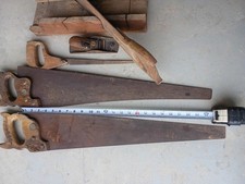 Vintage Hand Saws And Wooden