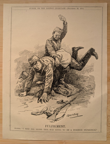 Vintage punch cartoon print - vintage,