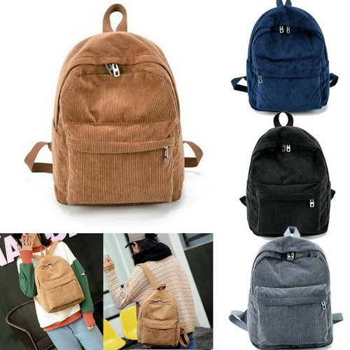 Women corduroy backpack - corduroy,