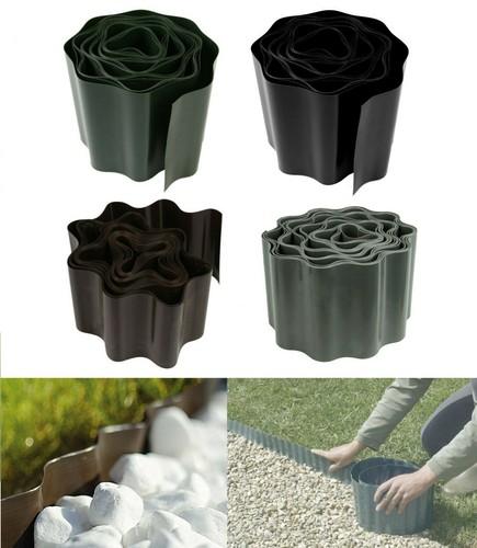 Garden plastic green lawn edge - lawn,