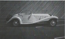 1935 MERCEDES-BENZ 500K SPORT 2 SEAT ROADSTER B/W PHOTOGRAPH