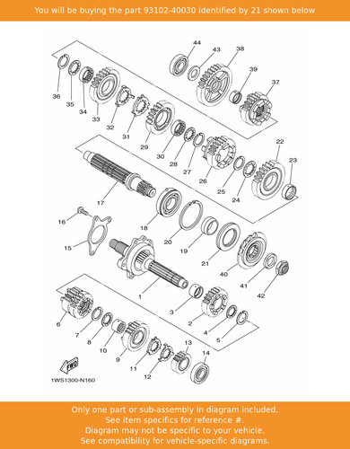 Yamaha oil seal 93102 40030 - yamaha, 93102-40030