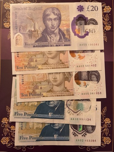 Rare english bank notes - aa,