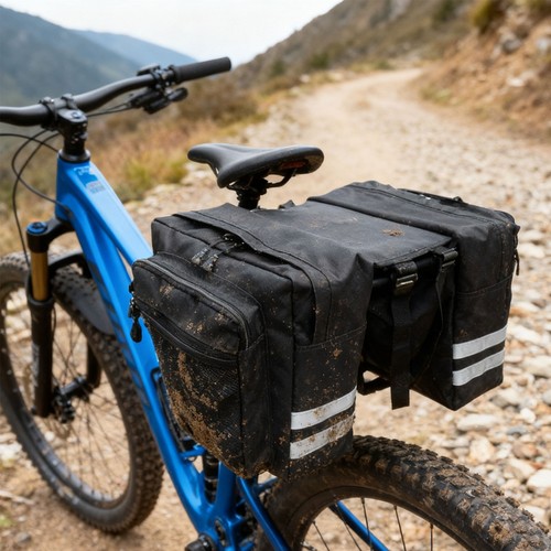 Bike rear rack bag waterproof - rear,