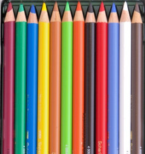 Faber-Castell Tin of 12 Polychromos colour ' Pencils :  Art : Artist Pencils