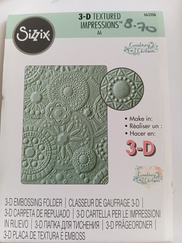 Sizzix textured - 3-d,