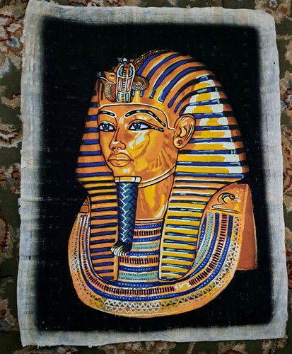 Egyptian hand painted - , papyrus