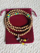 Sandalwood Buddhist Buddha Meditation Prayer 6mm Bead Mala Bracelet Necklace +