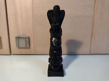 Vintage Tahnoo Replica Canada Argillite Style Native American Totem Pole Statue
