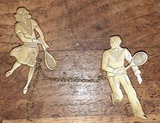 VINTAGE TENNIS BROOCH/ VINTAGE