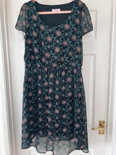 Black Asymmetric Floral Print