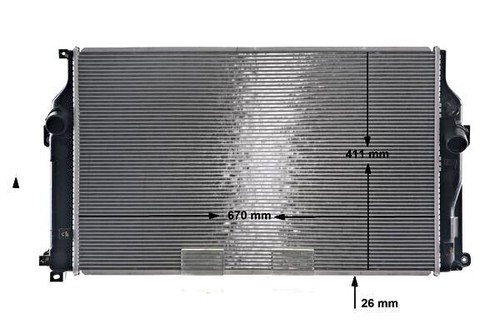 Radiator mahle fits - mahle,