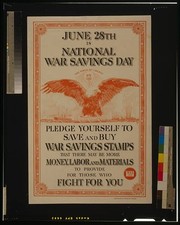 1918 war savings day poster - 1918,