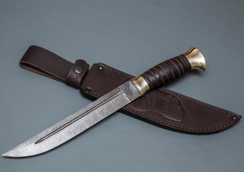 Plastun knife damascus steel - plastun,