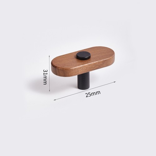 Natural wooden cabinet pull - natural,