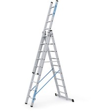 Zarges Skymaster X Flanged Aluminium Multipurpose Ladder 3 Section, 3 × 9 Rungs