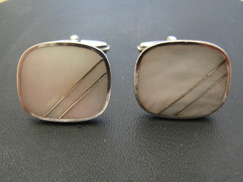Vintage 925 silver cufflinks - silver,