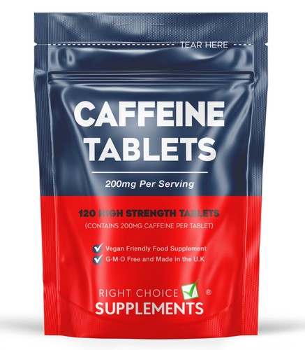 Caffeine 200mg tablets - tablets, x120
