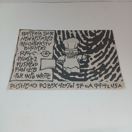 Pushead fan club flyer - pushead,